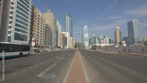 Boulevard in downtown Abu Dhabi