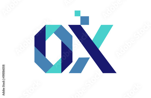 OX Digital Ribbon Letter Logo Free Download OX Digital Ribbon Letter Logo - GFXLoad