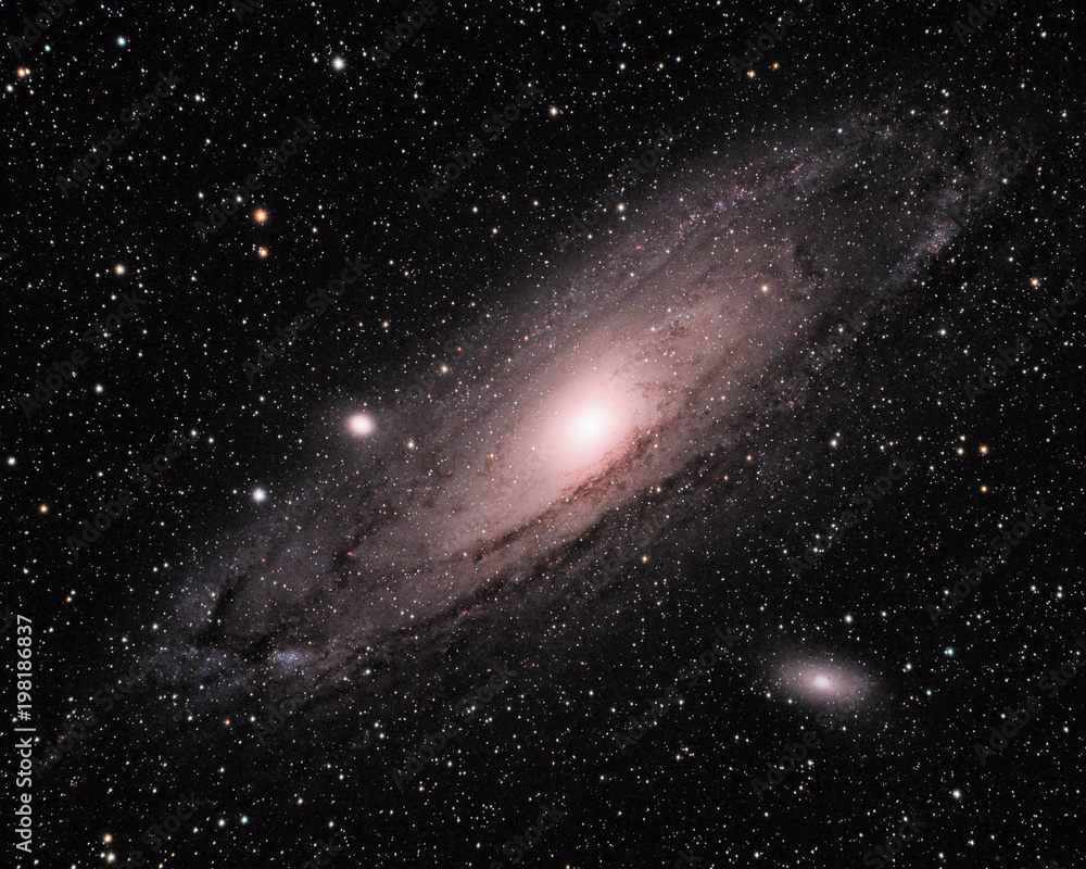 Naklejka premium Messier 31: The Andromeda Galaxy