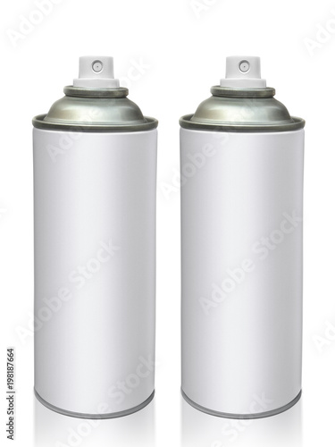 aerosol bottle isolated on white background