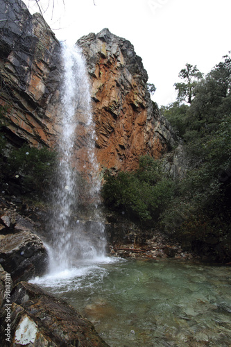 Cascada del Chorro, valle del Batuecas, La Alberca, Salamanca, España photo