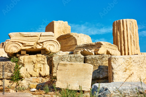 Ruins of ancient column