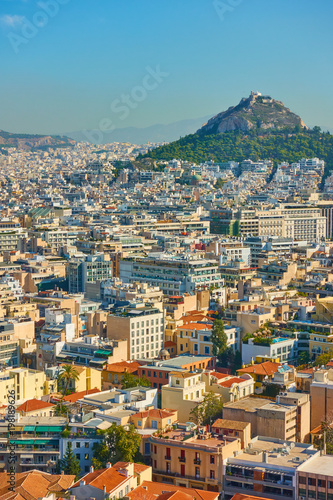 Athens with Mount Lycabettus