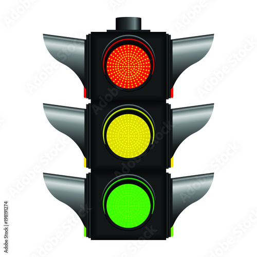 traffic lights vector design illustration