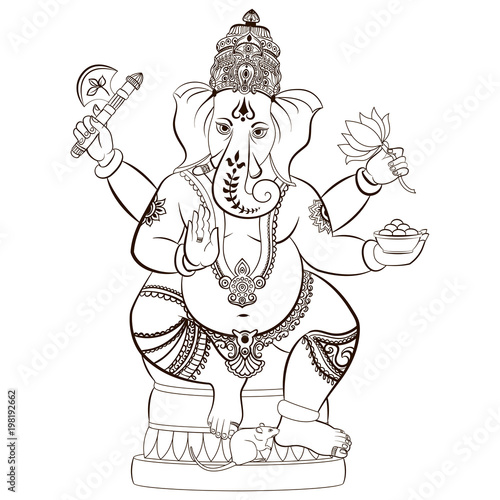 Hindu Lord Ganesha.