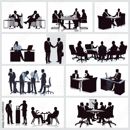 Entwicklung und Besprechung im Büro