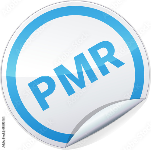 Sticker rond PMR (Personne à Mobilité Réduite)