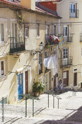 Street in the city of Lisbon