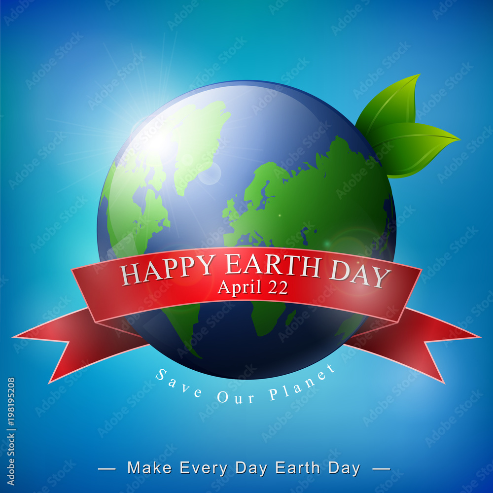 happy earth day banner