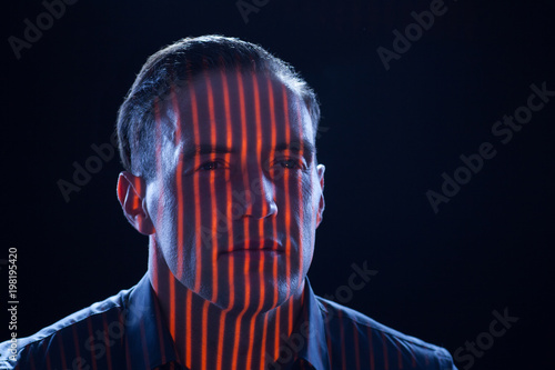 3D Gesichtsscan mit Linien Projektion