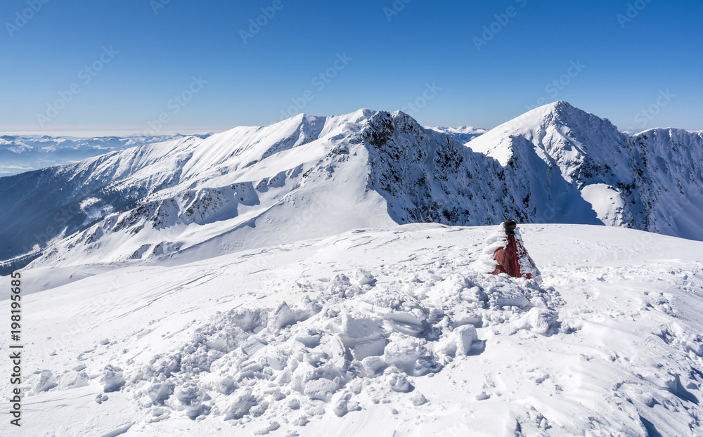 A lot of snow peak in the mountains. A lot of snow peak in the mountains.