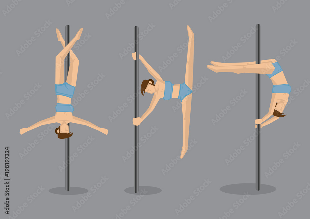 Pole Dancers Performing Gravity Defying Stunts