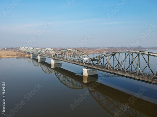 Bridge over Wisla river in Grudziadz, Poland
