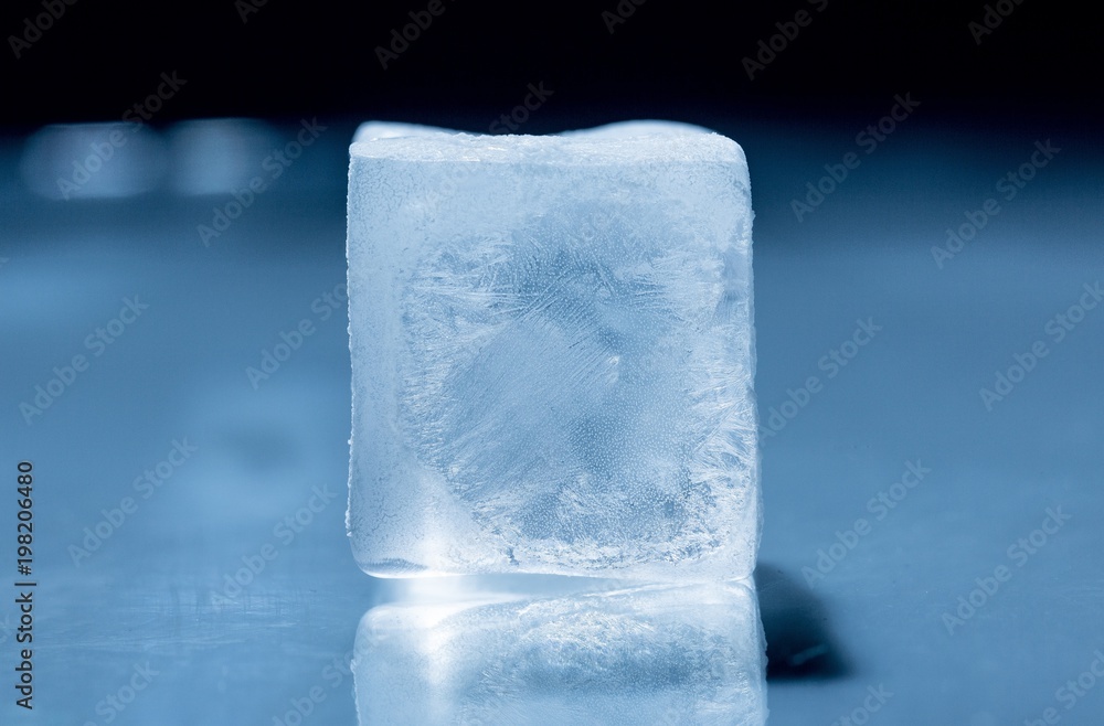 Frozen ice Cube Stock Photo
