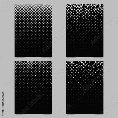 Geometric diagonal square pattern background brochure template - vector illustration