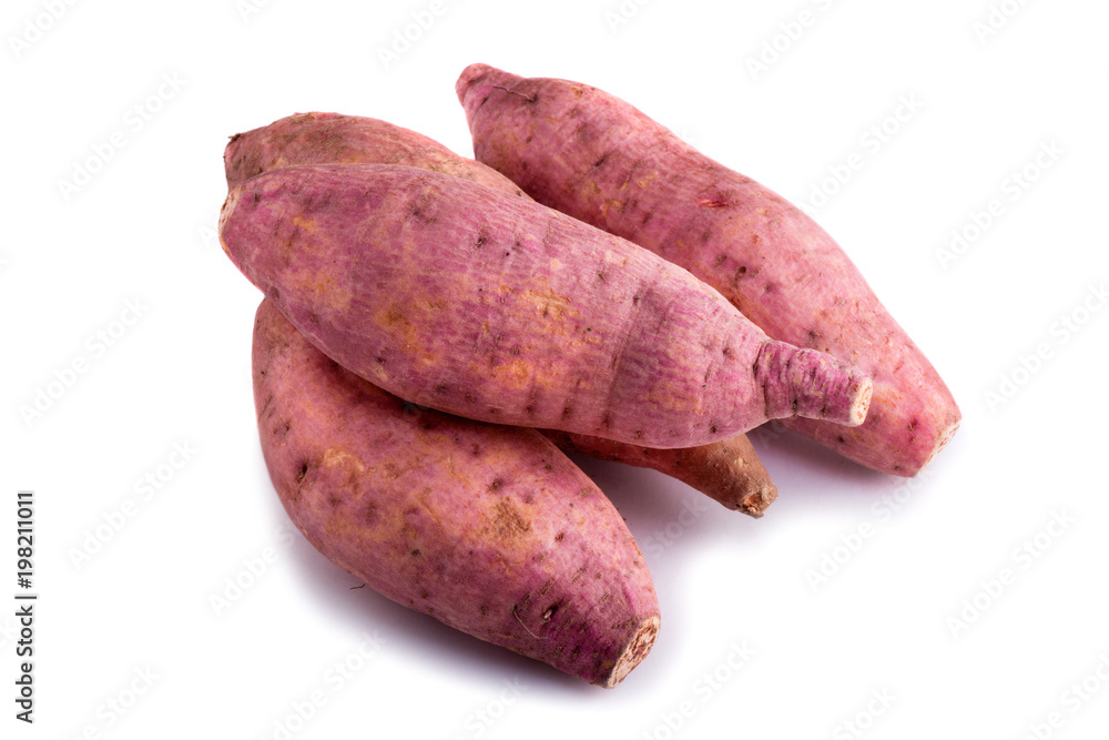 isolated sweet potato