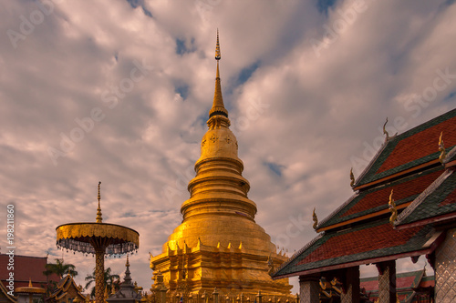 Wat Phra That Hariphunchai , Lamphun , Thailand © voranat