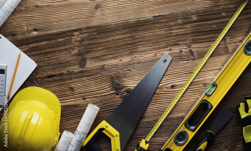 Canvas Print Construction and renovation concept