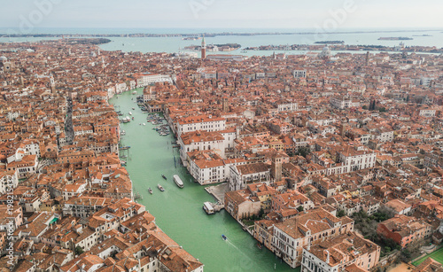 Aerial view of Venice and its Grand canal