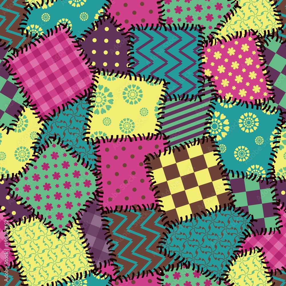 seamless patchwork background seamless patchwork background