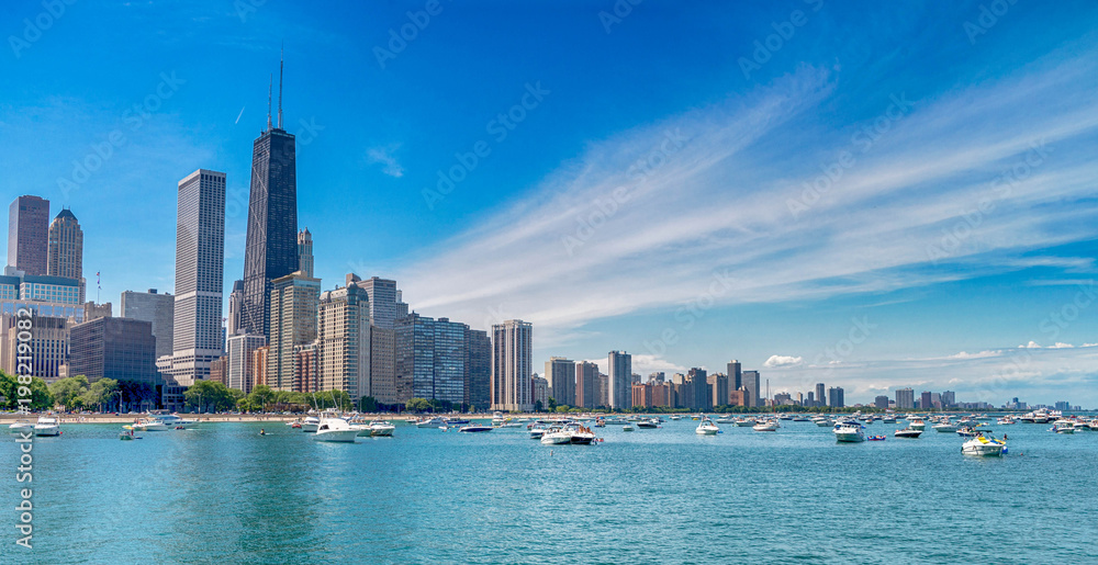 Obraz premium Chicago downtown skyline