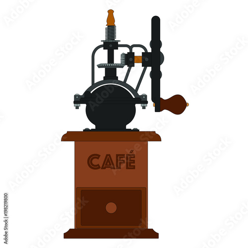 Molinillo antiguo de cafe 