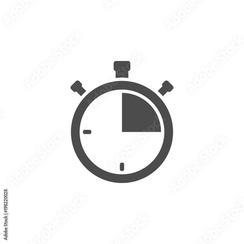 Stopwatch flat vector icon