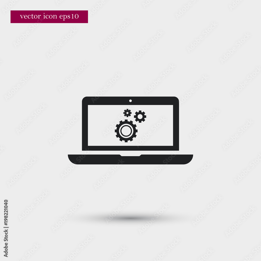 Laptop icon. Simple technology element illustration. Office symbol design from business collection. Can be used in web and mobile. Laptop icon. Simple technology element illustration. Office symbol design from business collection. Can be used in web and mobile.