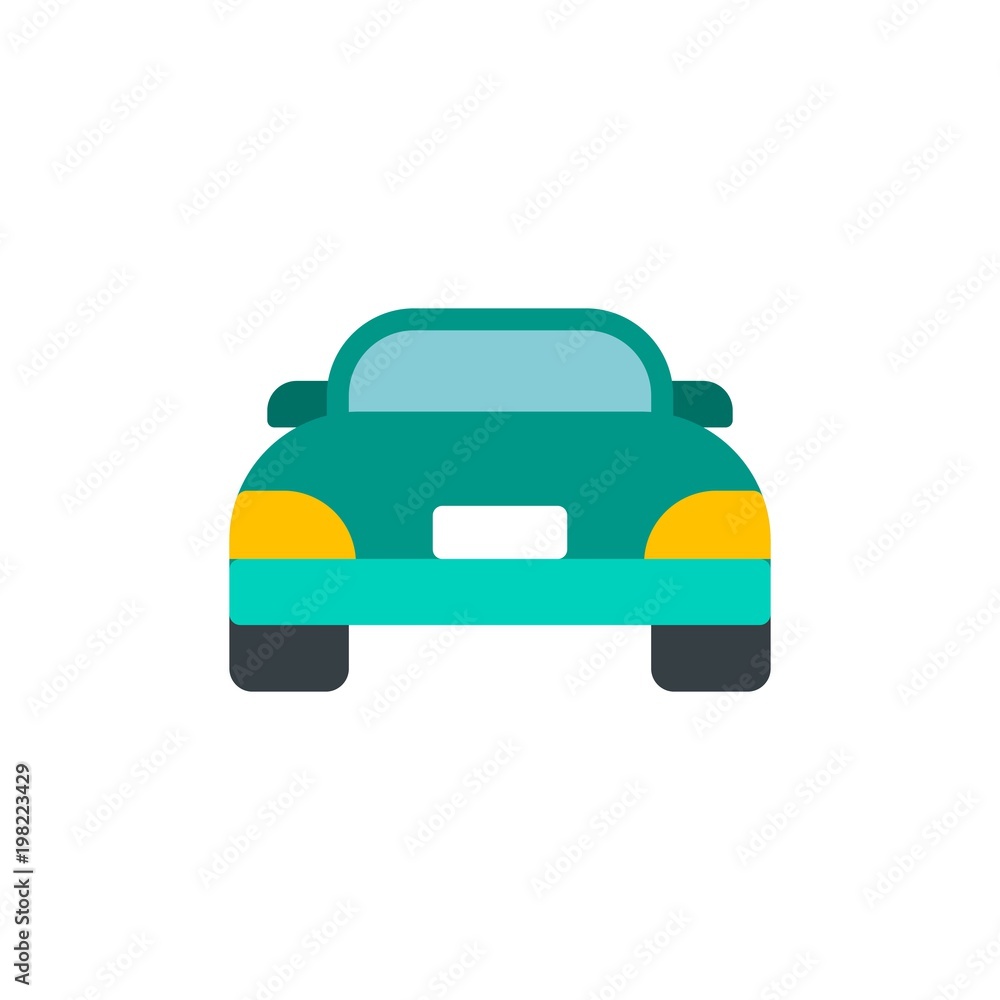 sedan car flat vector icon. Modern simple isolated sign. Pixel perfect vector  illustration for logo, website, mobile app and other designs