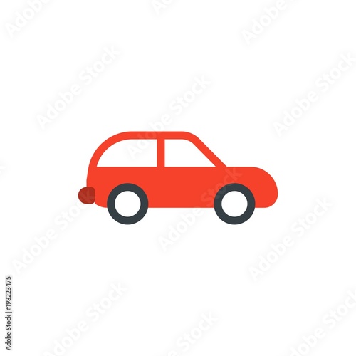 hatchback car flat vector icon. Modern simple isolated sign. Pixel perfect vector  illustration for logo  website  mobile app and other designs