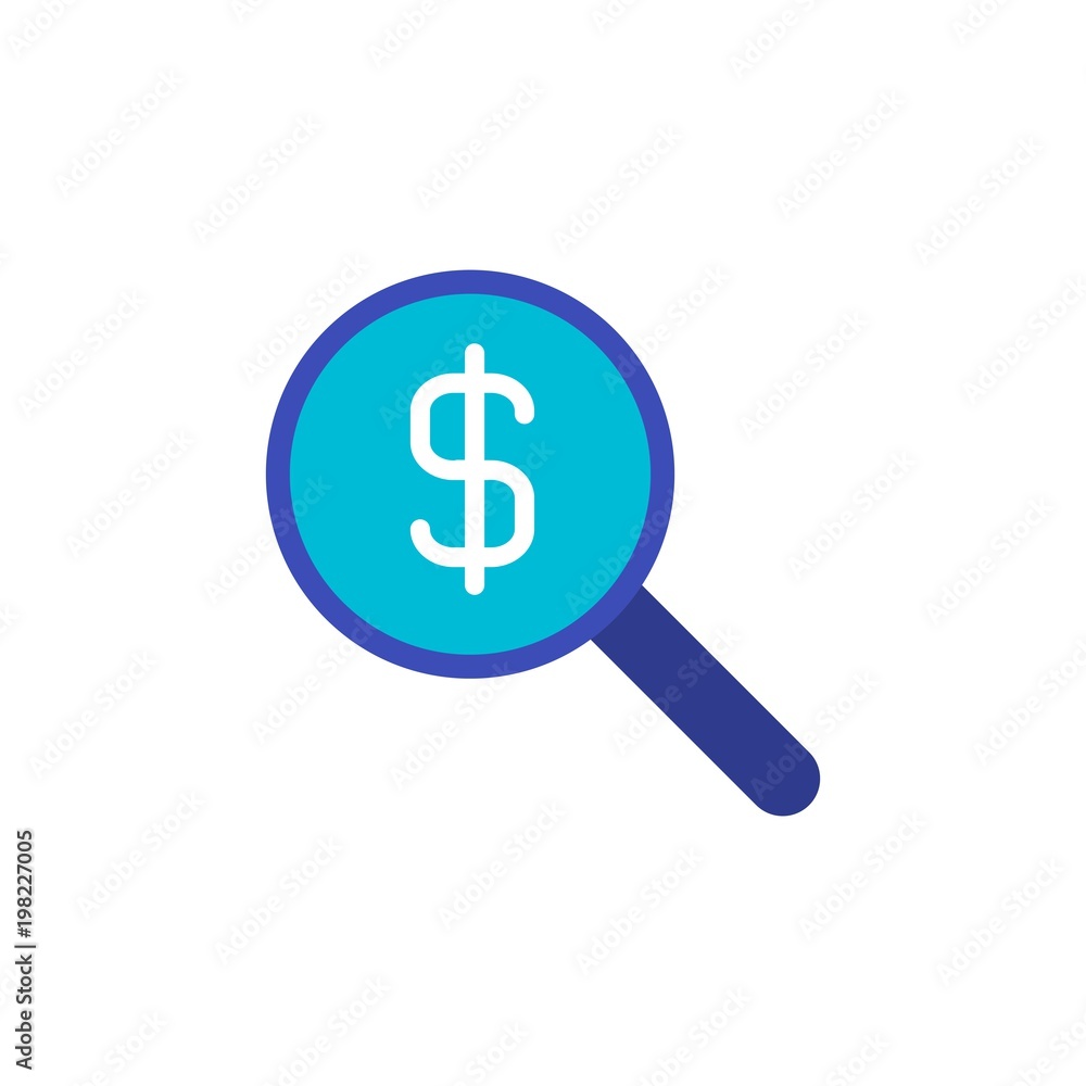 search money, search investment flat vector icon. Modern simple isolated sign. Pixel perfect vector illustration for logo, website, mobile app and other designs search money, search investment flat vector icon. Modern simple isolated sign. Pixel perfect vector illustration for logo, website, mobile app and other designs