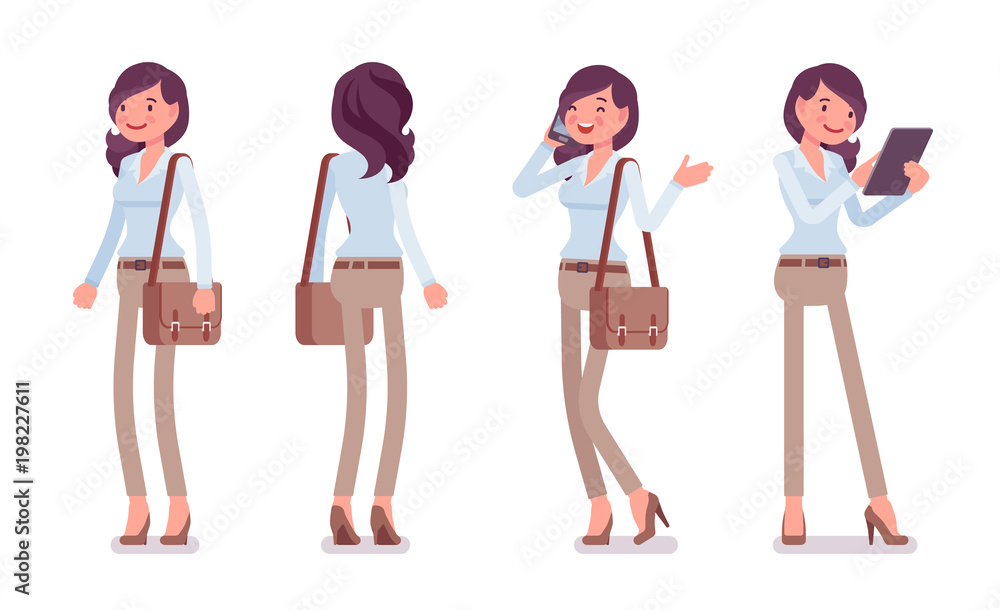 Fototapeta premium Smart casual woman standing
