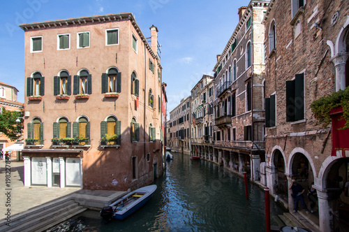 Small venetian canal, Venice, Italy