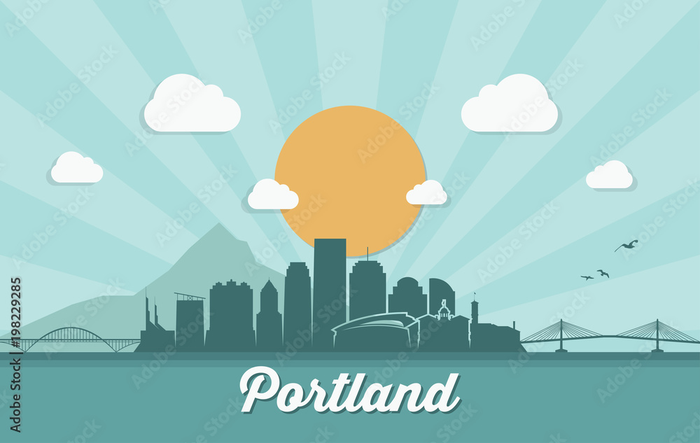 Portland skyline - Oregon