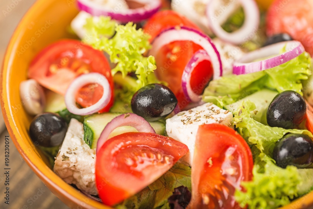Fresh spring salad with vegetable Fresh spring salad with vegetable
