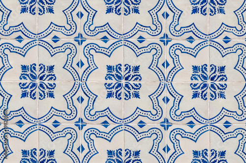 Azulejos Mosaique mosaïque carrelage texture bleu et blanc