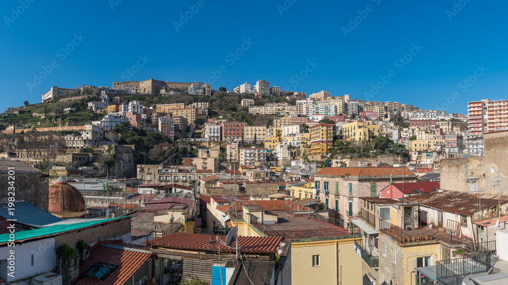 Panorama vom Bezirk Vomero in Neapel