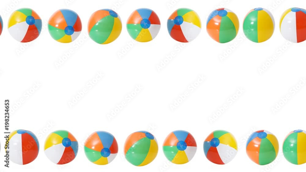 Beach Balls Moving Across Screen Beach Balls Moving Across Screen