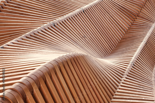 Abstract wooden construction