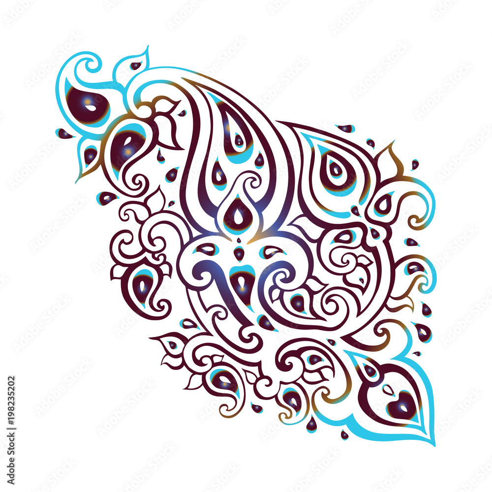 Paisley. Hand Drawn Boho ornament. Vector illustration Paisley. Hand Drawn Boho ornament. Vector illustration