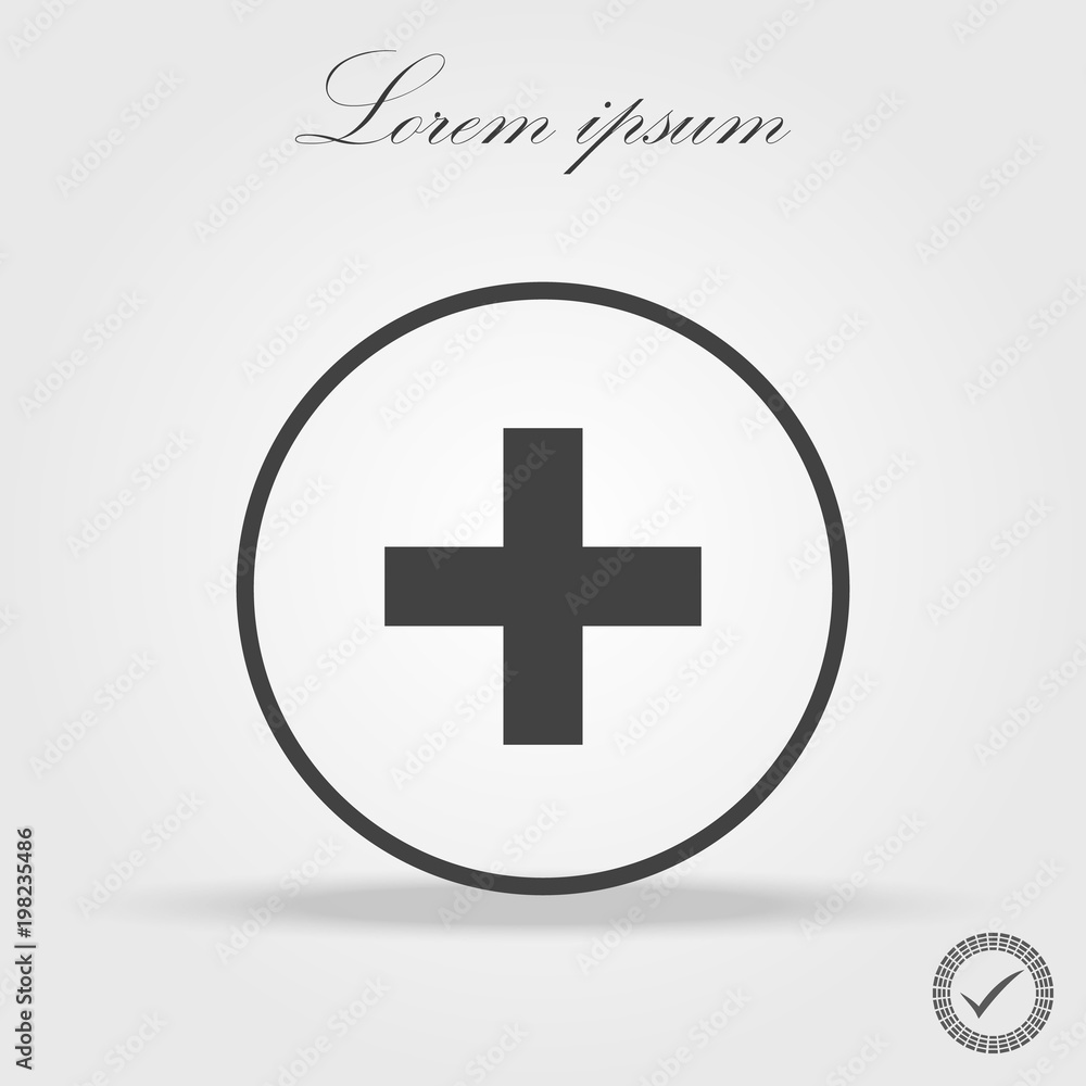 Plus sign. Positive symbol isolated on white background. Vector EPS10 Plus sign. Positive symbol isolated on white background. Vector EPS10