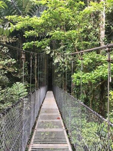 Mystic hanging bridge of Costa Rica