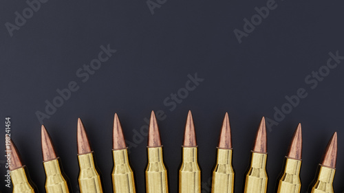 Fotografia, Obraz 556mm Ammunition Background