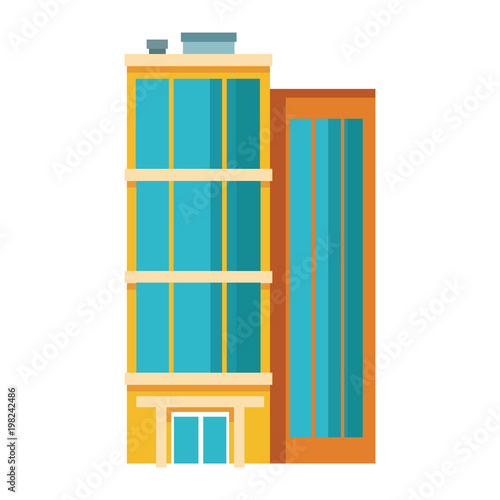 City urban building vector illustration graphic design