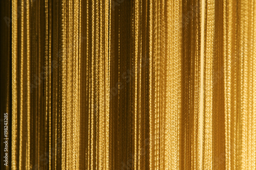 Curtain gold background