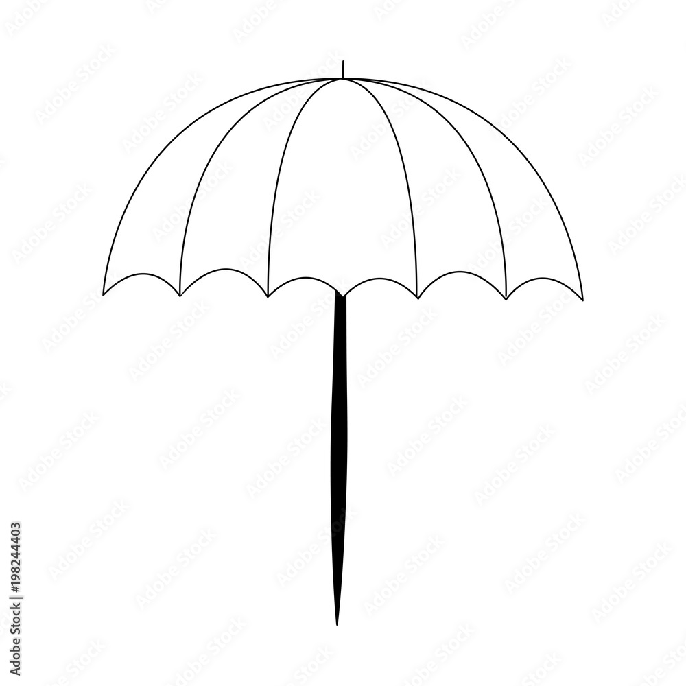 Beach umbrella isolated vector illustration graphic design Beach umbrella isolated vector illustration graphic design
