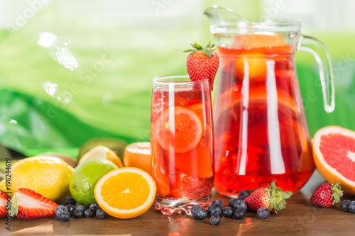 Refreshing fruits juice with Fruits