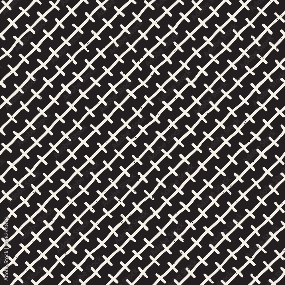 Hand drawn style ethnic seamless pattern. Abstract grungy geometric background in black and white. Hand drawn style ethnic seamless pattern. Abstract grungy geometric background in black and white.