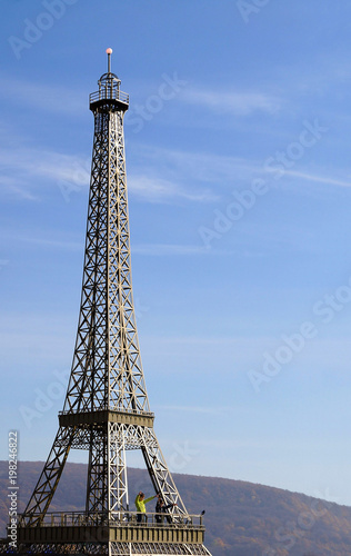openwork tower. mini copy of the Eiffel Tower