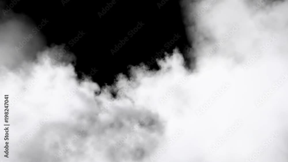 Flying Through Clouds isolated on black with alpha matte. Production Quality Footage for Digital Compositing. Flying Through Clouds isolated on black with alpha matte. Production Quality Footage for Digital Compositing.